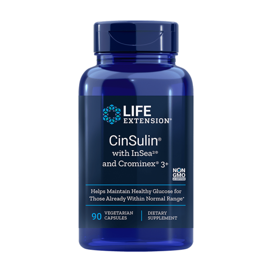 Life Extension Enhanced Cinsulin Διατήρηση Φυσιολογικών Επιπέδων Σακχάρου 90 κάψουλες